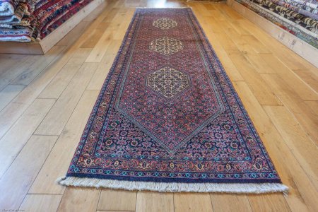 Hand-Knotted Bidjar Runner From Iran (Persian)