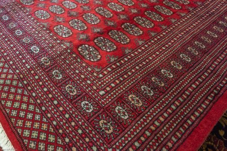 Hand-Knotted Bokhara Rug From Pakistan