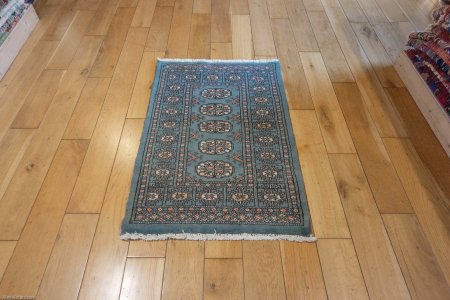 Hand-Knotted Bokhara Rug From Pakistan