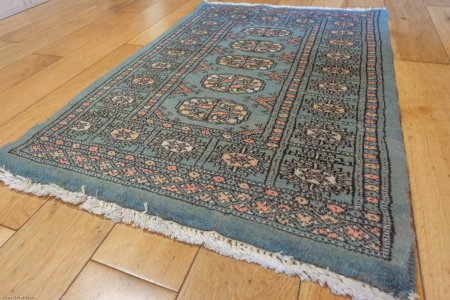 Hand-Knotted Bokhara Rug From Pakistan