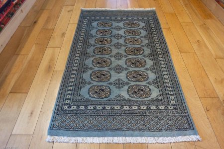 Hand-Knotted Bokhara Rug From Pakistan