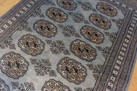 Hand-Knotted Bokhara Rug From Pakistan