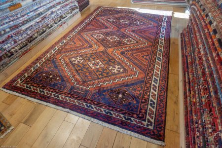 Hand-Knotted Luri Rug From Iran (Persian)