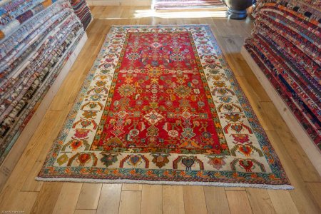 Hand-Knotted Qashgai Rug From Iran (Persian)