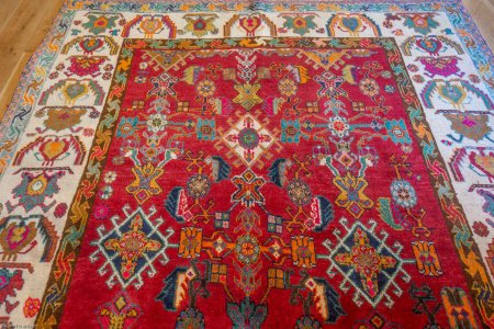 Hand-Knotted Qashgai Rug From Iran (Persian)