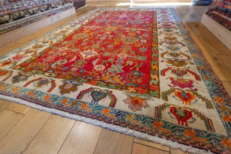 Hand-Knotted Qashgai Rug From Iran (Persian)