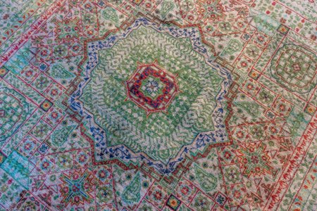 Hand-Knotted Fine Mamluk Rug From Afghanistan