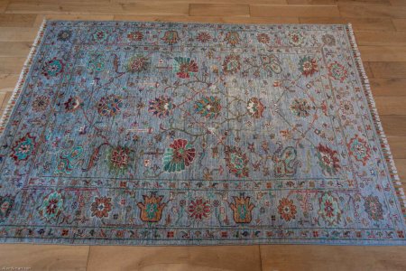 Hand-Knotted Sultanabad Rug From Afghanistan