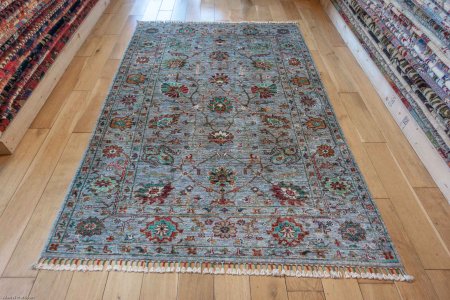 Hand-Knotted Sultanabad Rug From Afghanistan