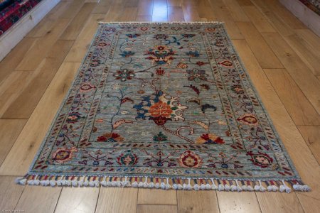 Hand-Knotted Sultanabad Rug From Afghanistan
