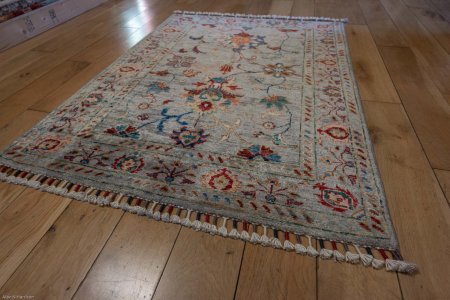Hand-Knotted Sultanabad Rug From Afghanistan