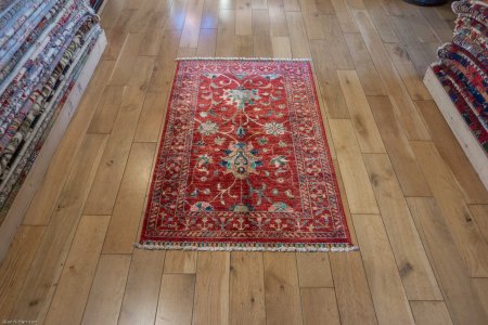 Hand-Knotted Sultanabad Rug From Afghanistan