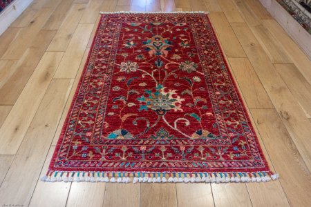 Hand-Knotted Sultanabad Rug From Afghanistan