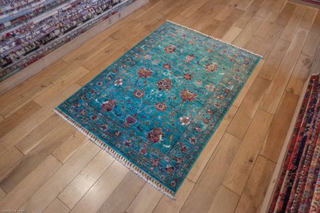 Hand-Knotted Sultanabad Rug From Afghanistan