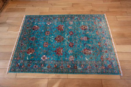 Hand-Knotted Sultanabad Rug From Afghanistan