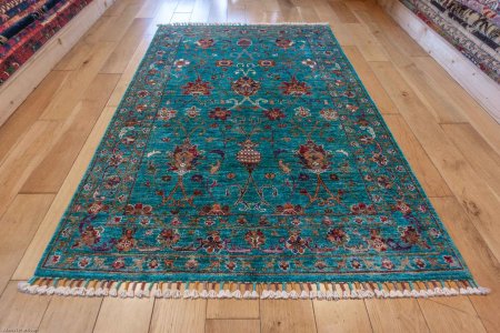 Hand-Knotted Sultanabad Rug From Afghanistan