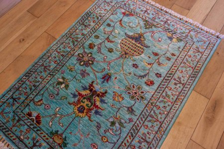 Hand-Knotted Sultanabad Rug From Afghanistan