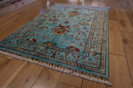 Hand-Knotted Sultanabad Rug From Afghanistan