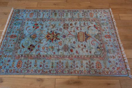 Hand-Knotted Sultanabad Rug From Afghanistan