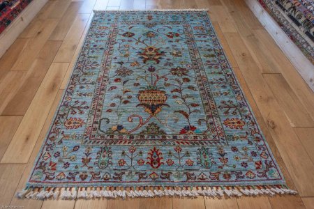Hand-Knotted Sultanabad Rug From Afghanistan