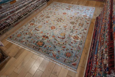 Hand-Knotted Sultanabad Rug From Afghanistan