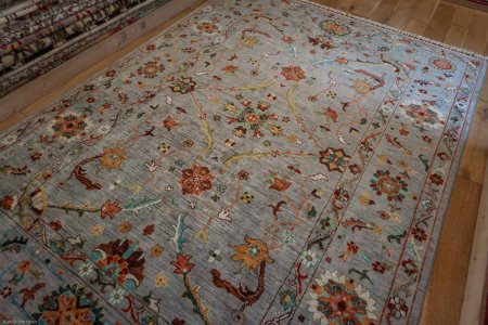 Hand-Knotted Sultanabad Rug From Afghanistan