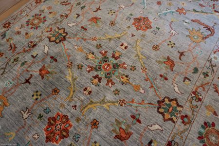 Hand-Knotted Sultanabad Rug From Afghanistan