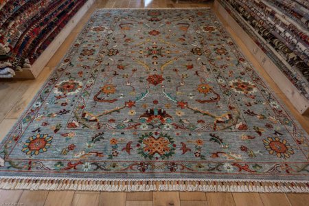 Hand-Knotted Sultanabad Rug From Afghanistan