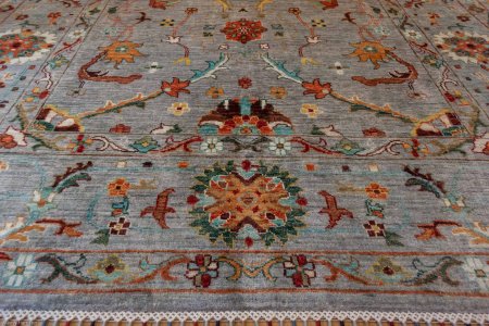 Hand-Knotted Sultanabad Rug From Afghanistan