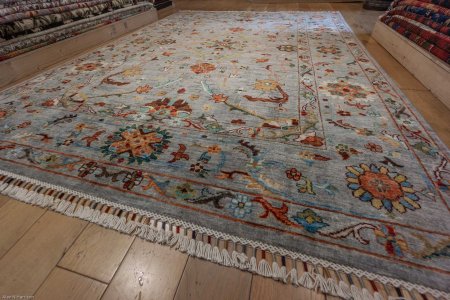 Hand-Knotted Sultanabad Rug From Afghanistan