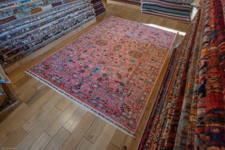 Hand-Knotted Sultanabad Rug From Afghanistan