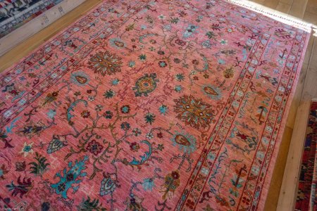 Hand-Knotted Sultanabad Rug From Afghanistan