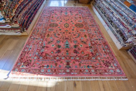 Hand-Knotted Sultanabad Rug From Afghanistan