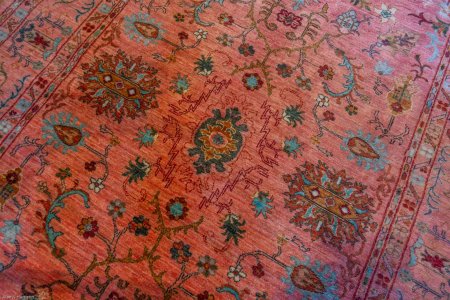 Hand-Knotted Sultanabad Rug From Afghanistan