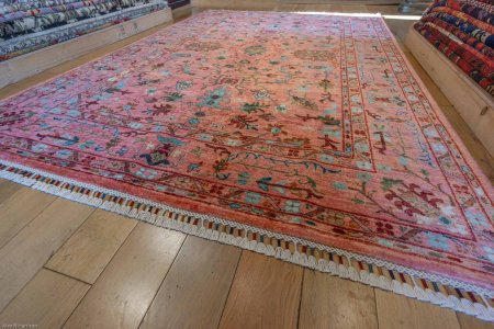 Hand-Knotted Sultanabad Rug From Afghanistan
