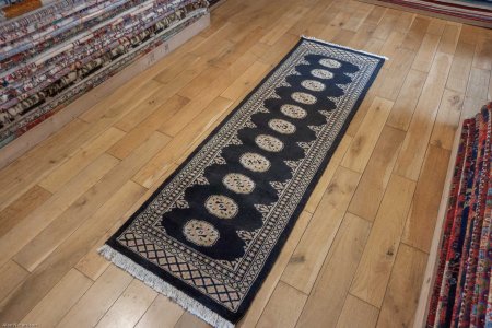 Hand-Knotted Bokhara Runner From Pakistan