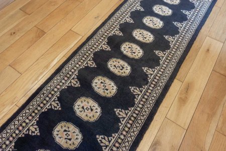 Hand-Knotted Bokhara Runner From Pakistan