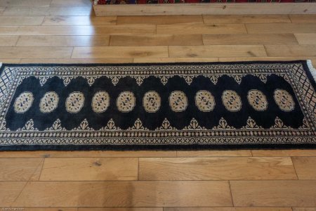 Hand-Knotted Bokhara Runner From Pakistan
