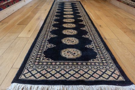 Hand-Knotted Bokhara Runner From Pakistan