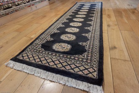Hand-Knotted Bokhara Runner From Pakistan