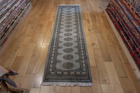 Hand-Knotted Bokhara Runner From Pakistan
