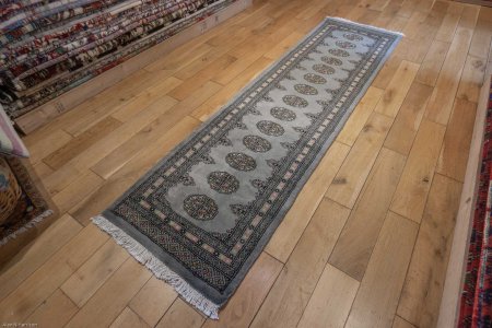 Hand-Knotted Bokhara Runner From Pakistan