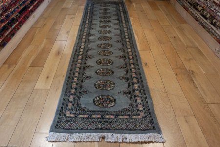 Hand-Knotted Bokhara Runner From Pakistan