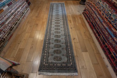 Hand-Knotted Bokhara Runner From Pakistan
