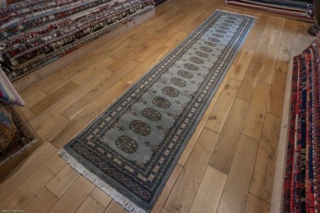 Hand-Knotted Bokhara Runner From Pakistan