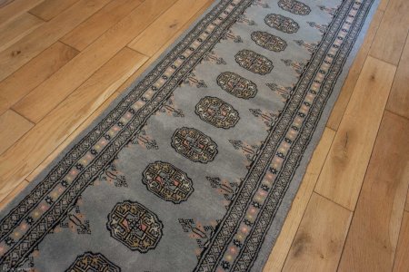 Hand-Knotted Bokhara Runner From Pakistan