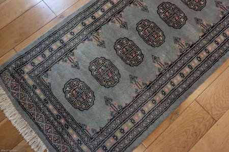 Hand-Knotted Bokhara Runner From Pakistan