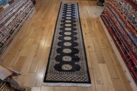 Hand-Knotted Bokhara Runner From Pakistan