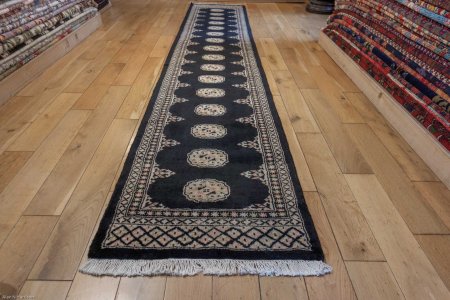 Hand-Knotted Bokhara Runner From Pakistan