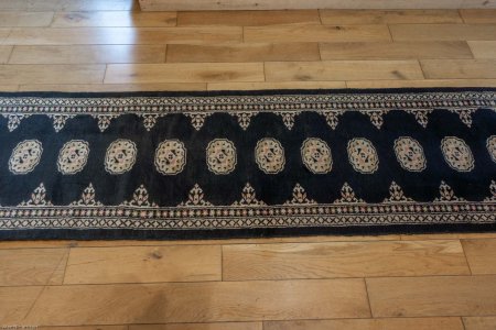 Hand-Knotted Bokhara Runner From Pakistan